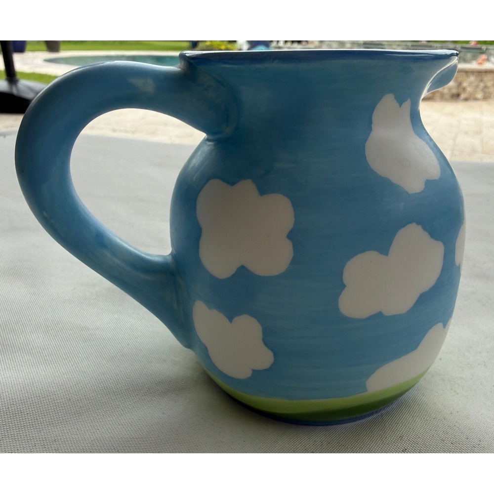 Ben & Jerrys Ice Cream Blue Clouds Creamer Rare Pristine